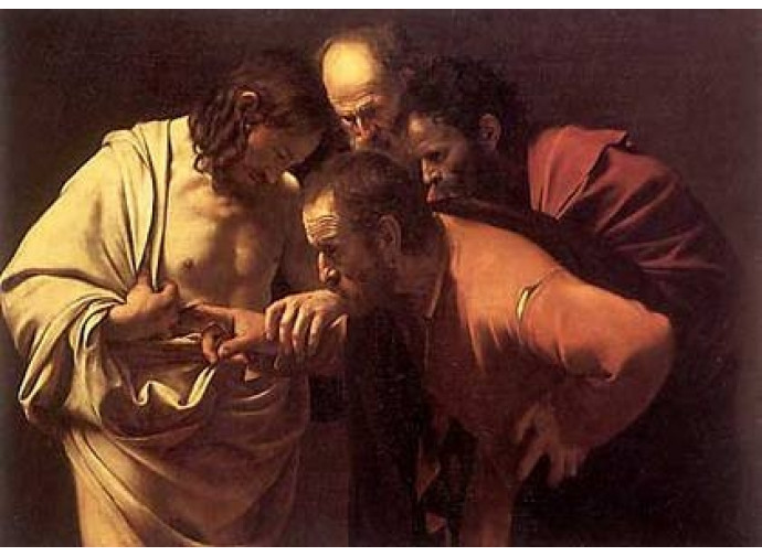 Gesù risorto e Tommaso - Caravaggio